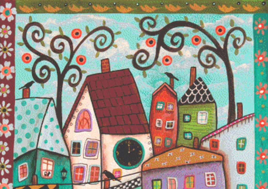 Afternoon counted cross stitch pattern by Karla Gerard