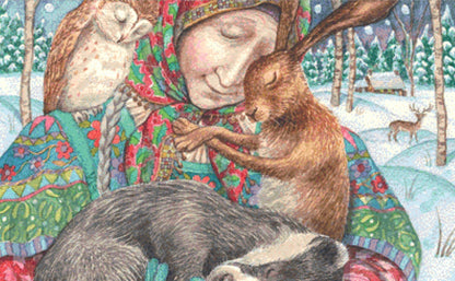 In the Arms of Grace cross stitch pattern by Wendy Andrew of PaintingDreams