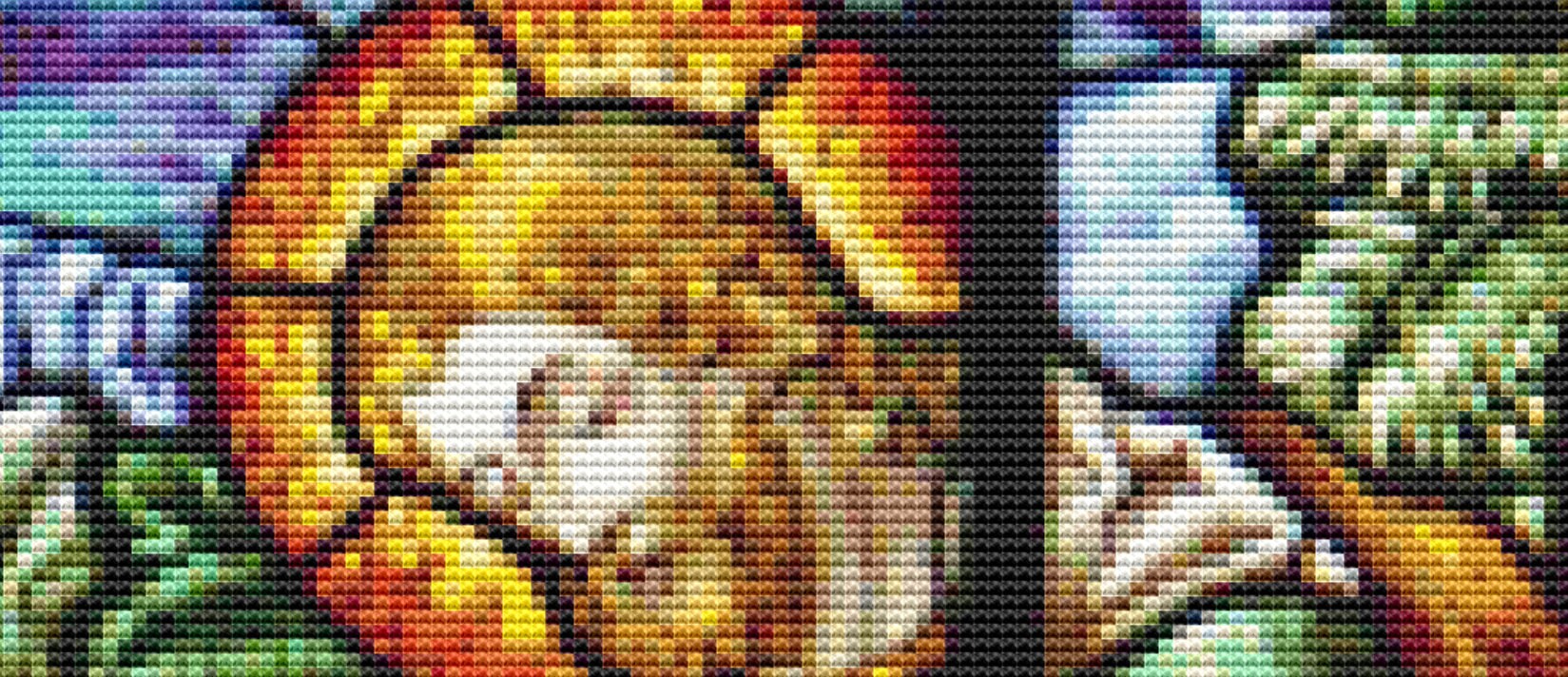 Stained Glass Jesus cross stitch pattern by IvyCottageHome