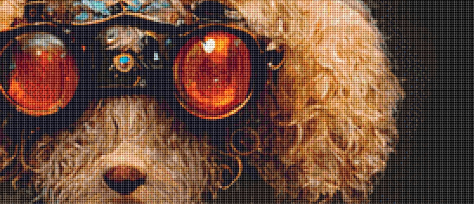 Steampunk Dog 3 cross stitch pattern by SphinxDesignStudio