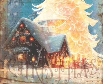 White Christmas Tree counted cross stitch pattern by Sharm Studio