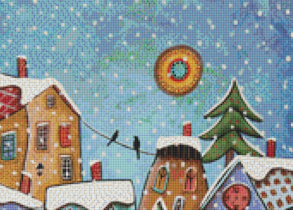7 O'Clock counted cross stitch pattern by Karla Gerard