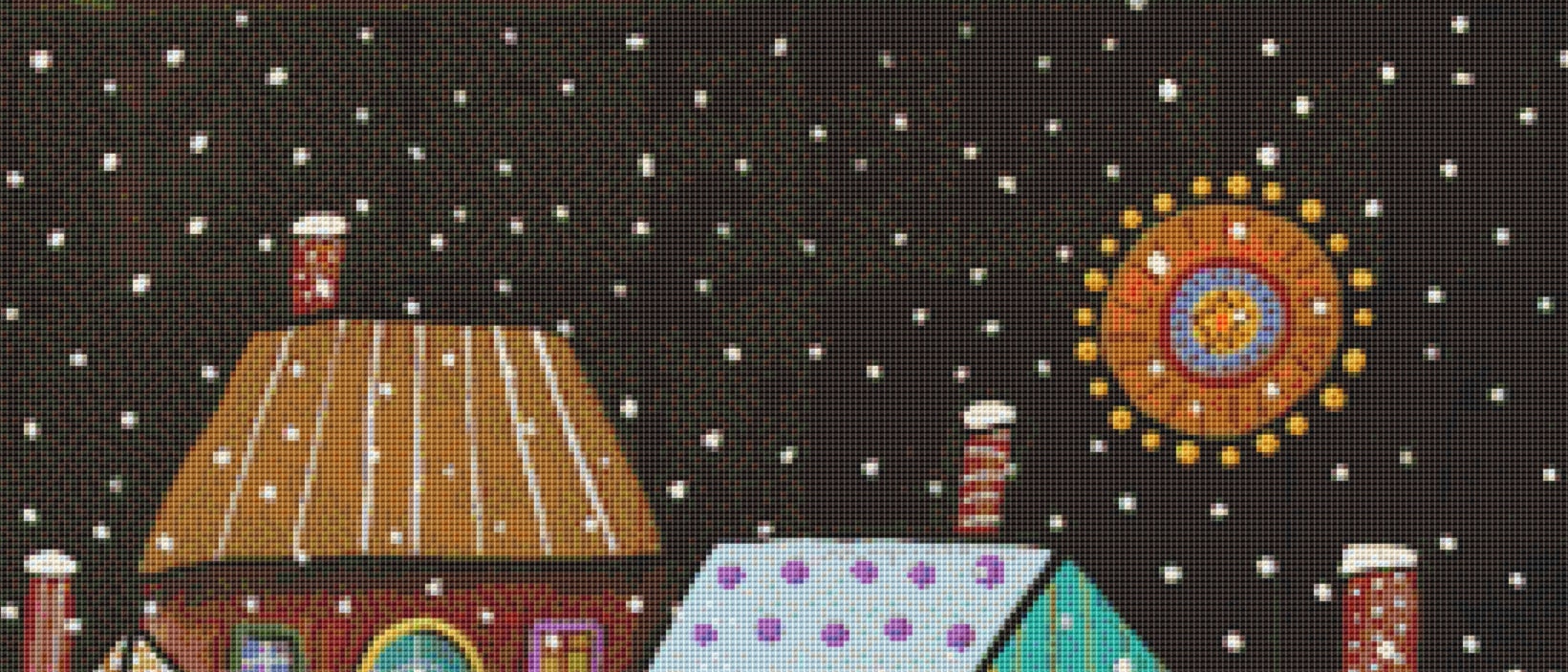 9-10 PM counted cross stitch pattern by Karla Gerard