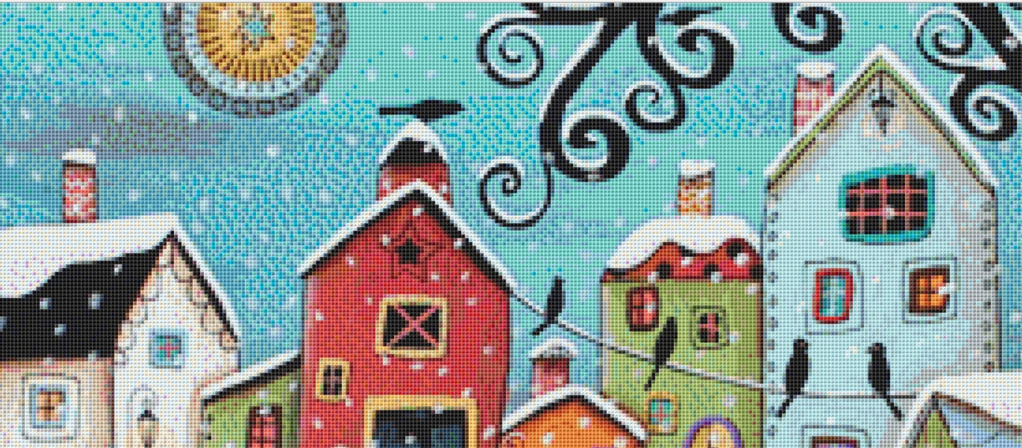 Winter City cross stitch pattern by Karla Gerard