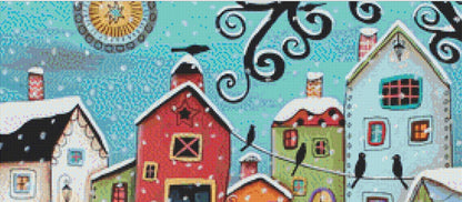 Winter City cross stitch pattern by Karla Gerard