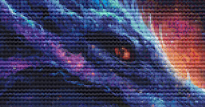 Galaxy Dragon cross stitch pattern by Serr.Kai A Quill & Ink