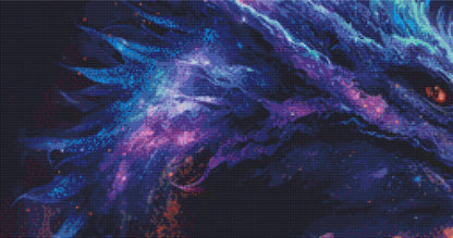 Galaxy Dragon cross stitch pattern by Serr.Kai A Quill & Ink