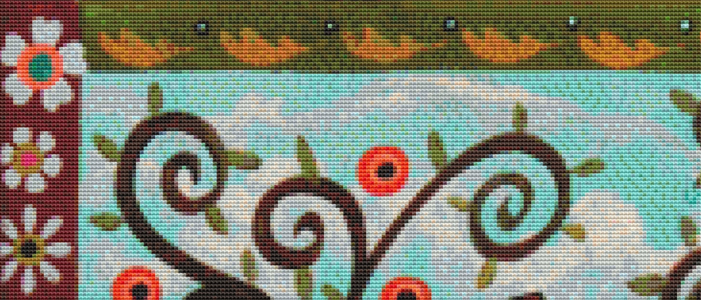 Afternoon counted cross stitch pattern by Karla Gerard