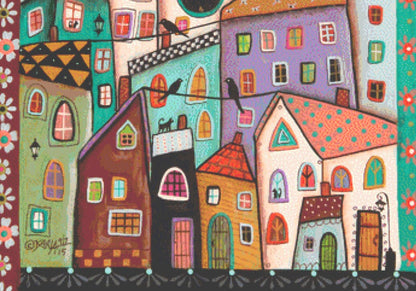 Afternoon counted cross stitch pattern by Karla Gerard