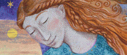 Drumming Avalon Dreams cross stitch pattern by Wendy Andrew of PaintingDreams