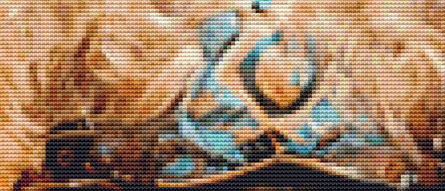 Steampunk Dog 3 cross stitch pattern by SphinxDesignStudio