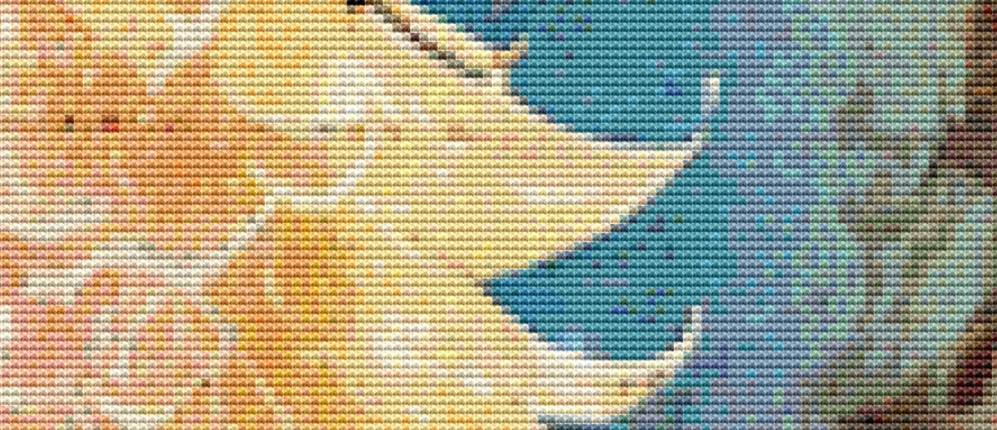 White Christmas Tree counted cross stitch pattern by Sharm Studio