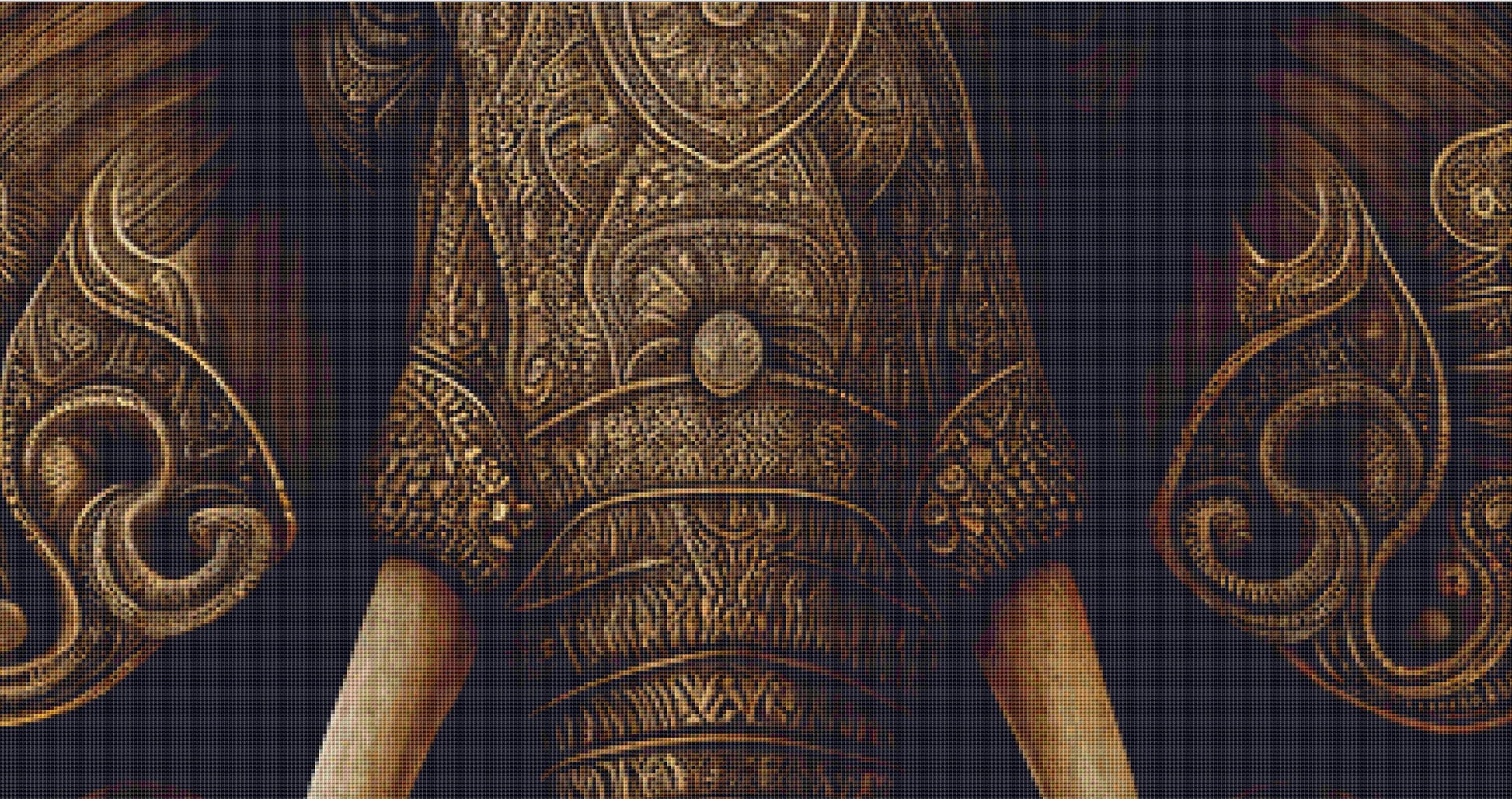 Mystic Elephant cross stitch pattern by SphinxDesignStudio