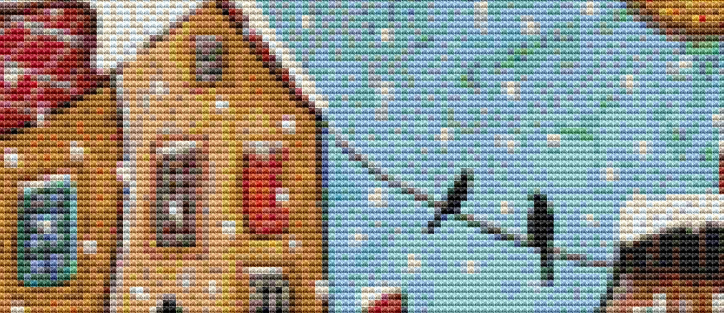 7 O'Clock counted cross stitch pattern by Karla Gerard