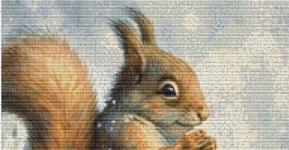 Squirrel cross stitch pattern by Tammy L. Gross