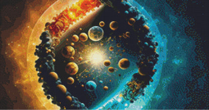 DNA of The Universe cross stitch pattern by SphinxDesignStudio