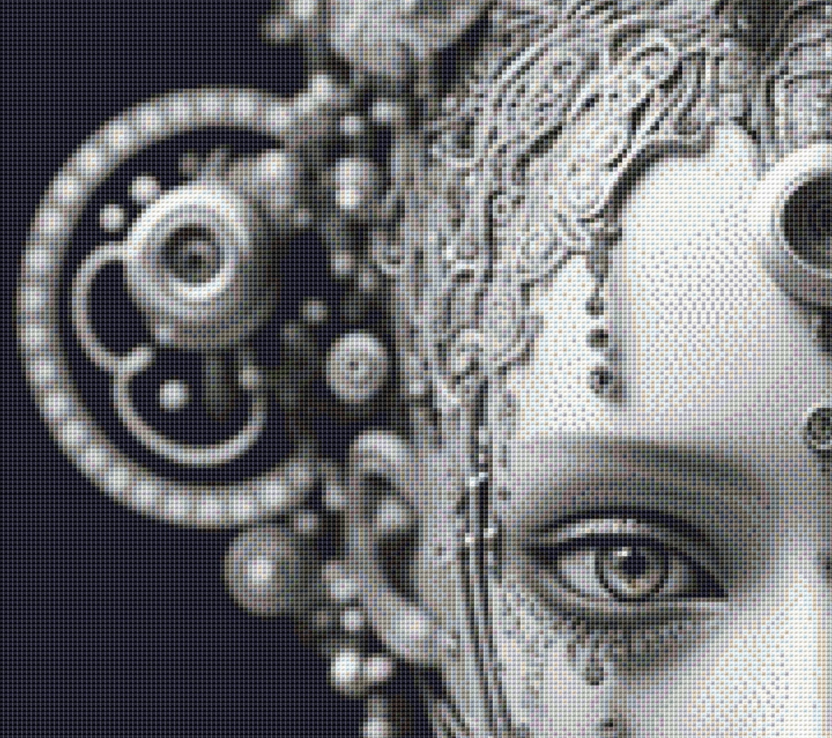 Robot Girl cross stitch pattern by SphinxDesignStudio