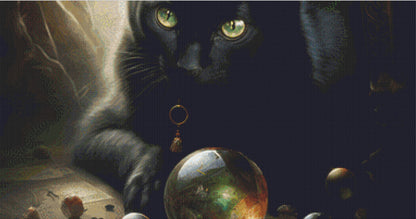 Black Cat Superstitious Marbles by Serr.Kai A Quill & Ink