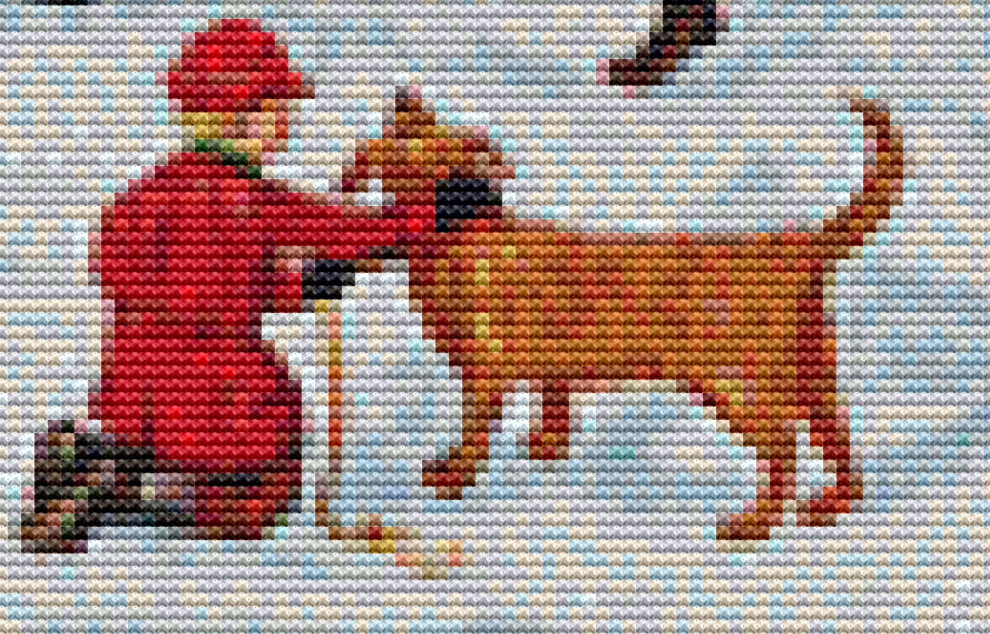 Cozy Curve Farm cross stitch pattern by Joseph Holodook/Porterfields Fine Art Licensing