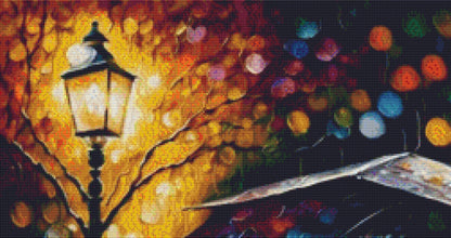 Poodle in The Rain cross stitch pattern by SphinxDesignStudio