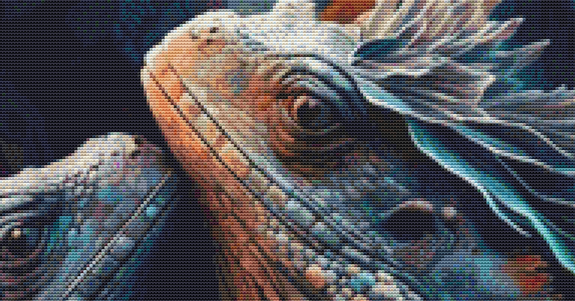 Colorful Tiny Lizard Dragons cross stitch pattern by Serr.Kai A Quill & Ink