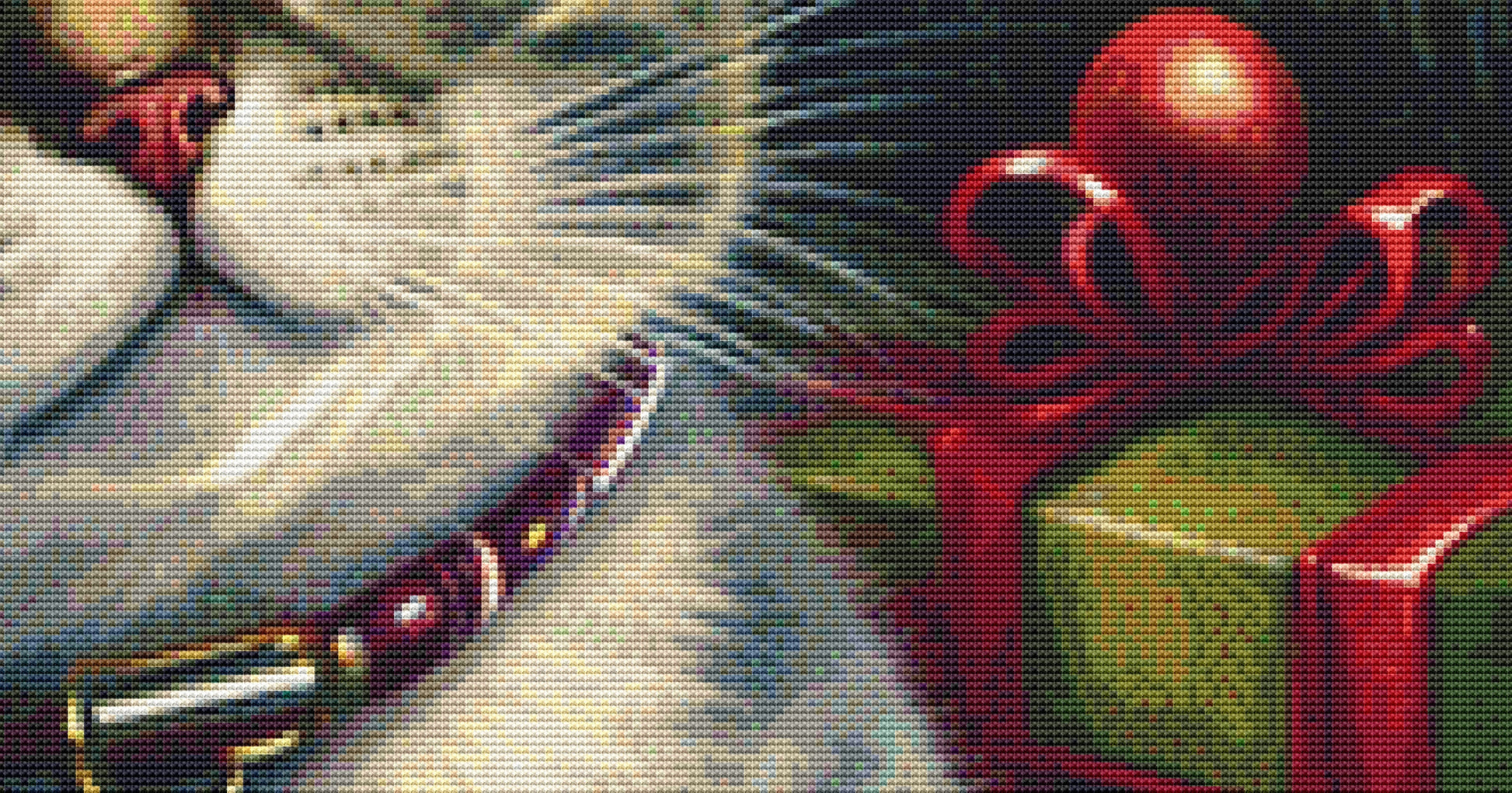 Christmas Cat No. 1 cross stitch pattern by SphinxDesignStudio