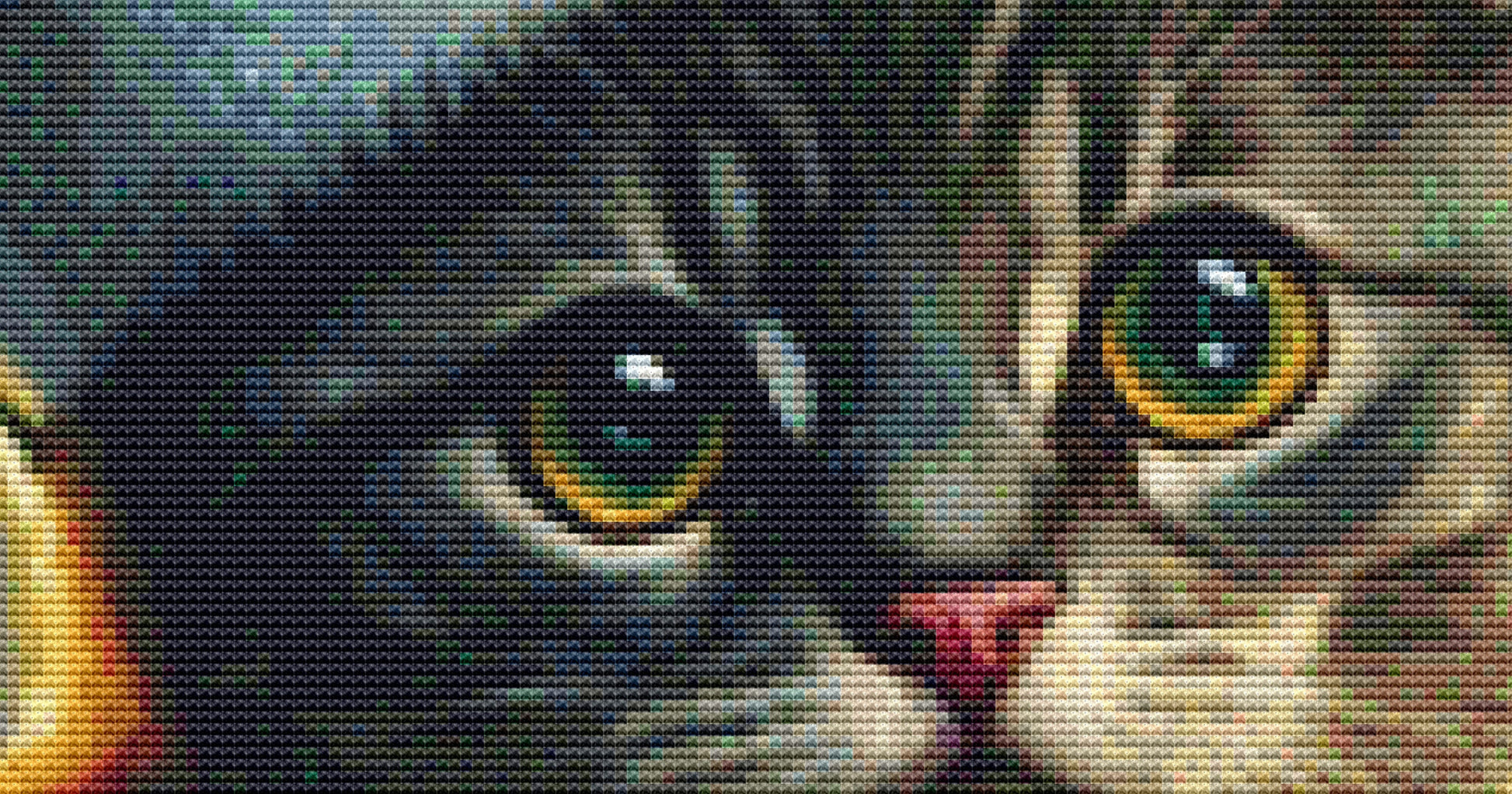 Christmas Cat No. 4 cross stitch pattern by SphinxDesignStudio