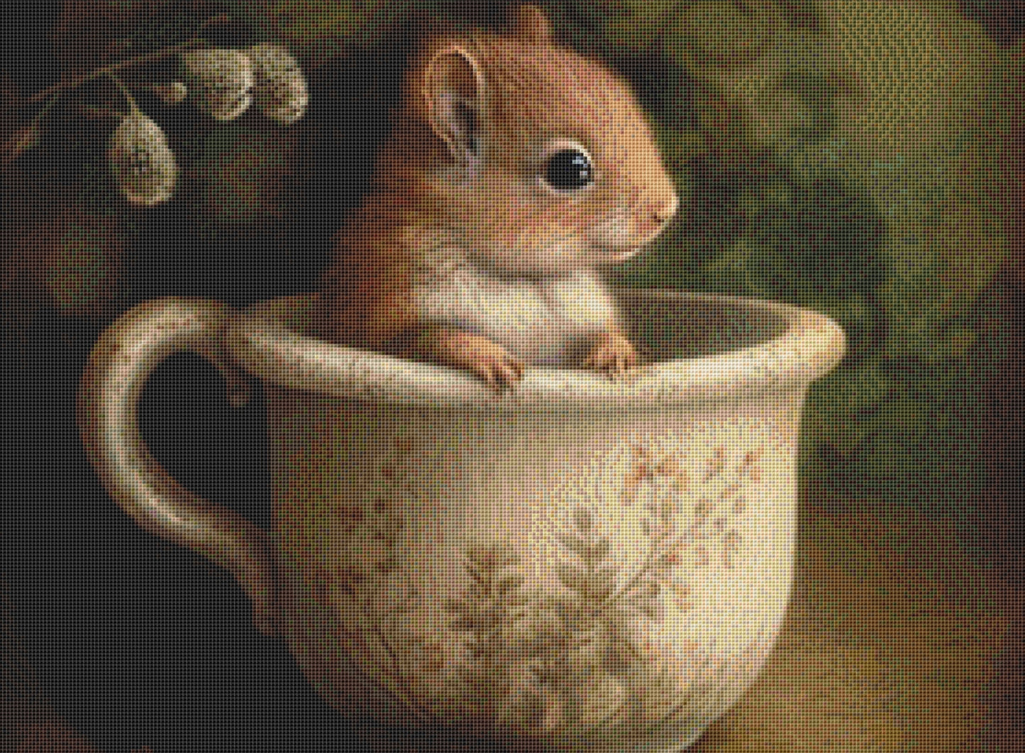 Teacup cross stitch pattern by Tammy L. Gross