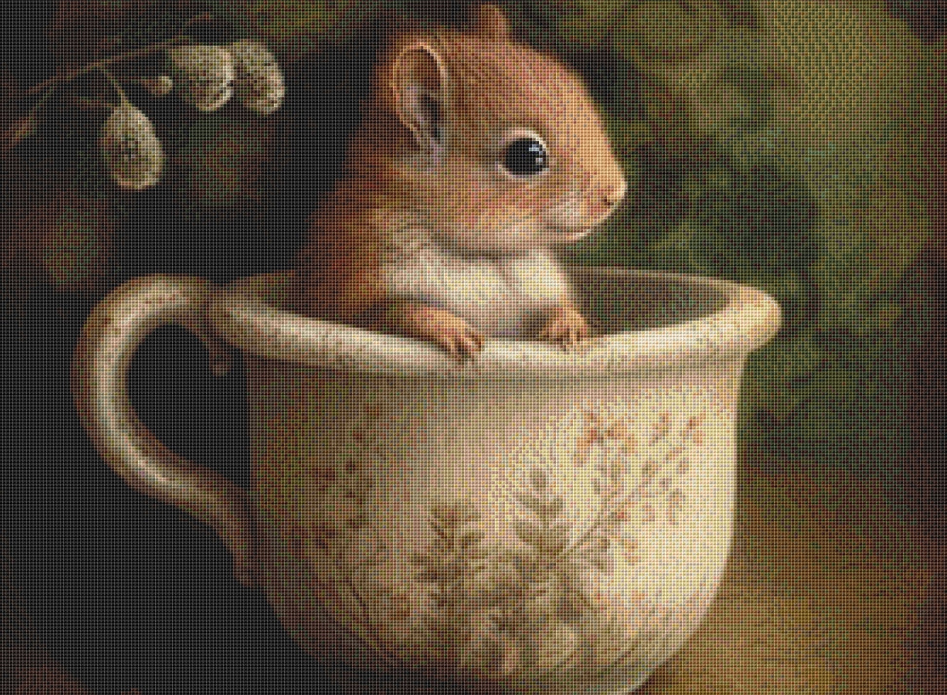 Teacup cross stitch pattern by Tammy L. Gross