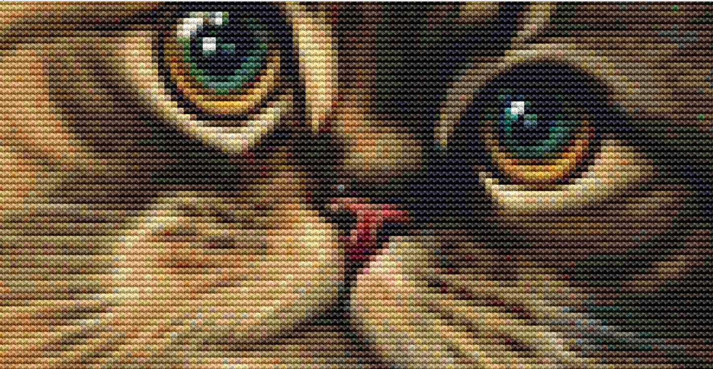 Christmas Cat No. 3 cross stitch pattern by SphinxDesignStudio