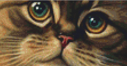 Christmas Cat No. 3 cross stitch pattern by SphinxDesignStudio