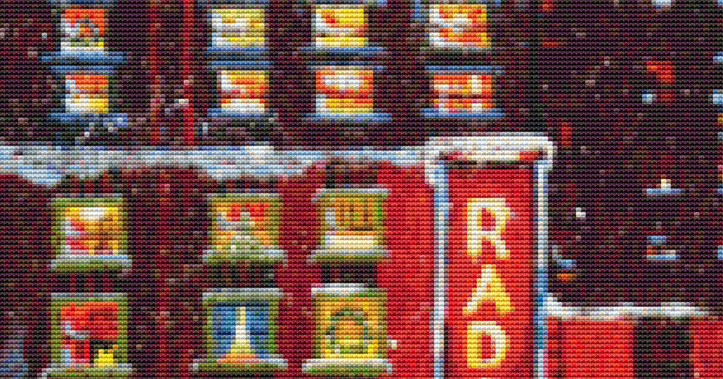 Radio City Christmas Spectacular cross stitch pattern by Patrick Gauthier