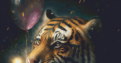 Birthday Tiger cross stitch pattern by Serr.Kai A Quill & Ink