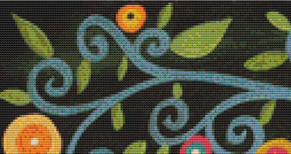 Festive Seascape counted cross stitch pattern by Karla Gerard
