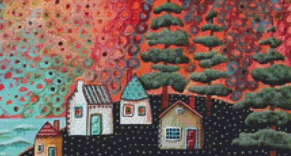 Blue Sea counted cross stitch pattern by Karla Gerard