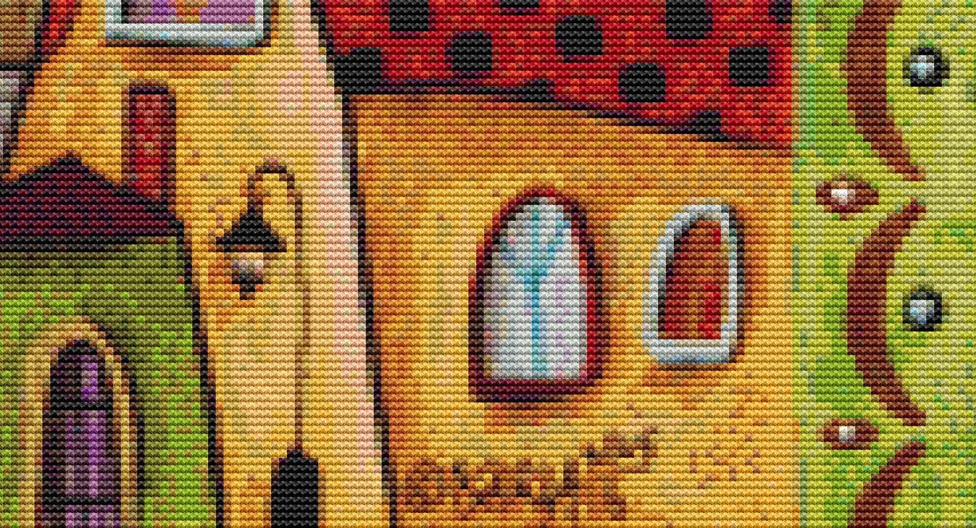 Bright Afternoon counted cross stitch pattern by Karla Gerard