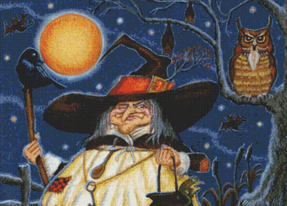 Ready for All Hallow's Eve cross stitch pattern by Joseph Holodook/Porterfields Fine Art Licensing