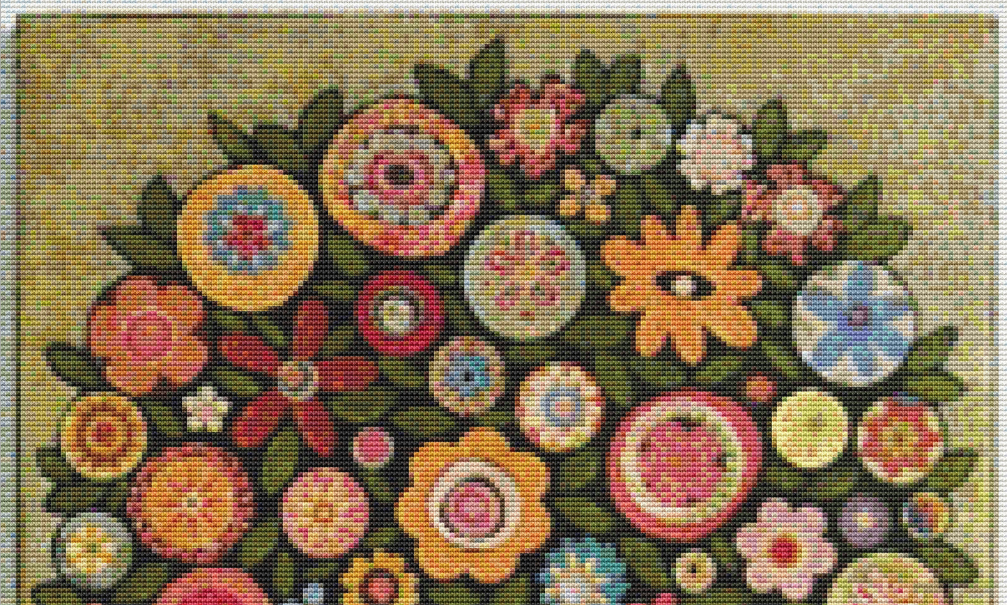 Flowering Tree 1 counted cross stitch pattern by Karla Gerard