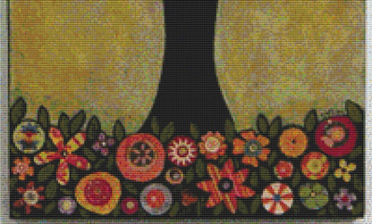 Flowering Tree 1 counted cross stitch pattern by Karla Gerard