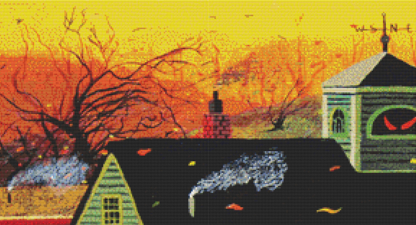Cider House cross stitch pattern by Patrick Gauthier