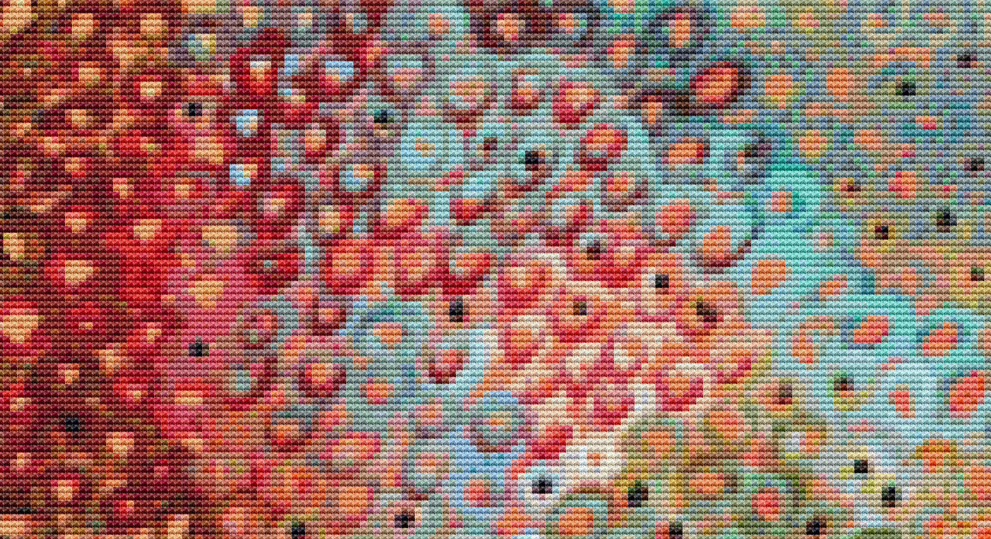 Blue Sea counted cross stitch pattern by Karla Gerard