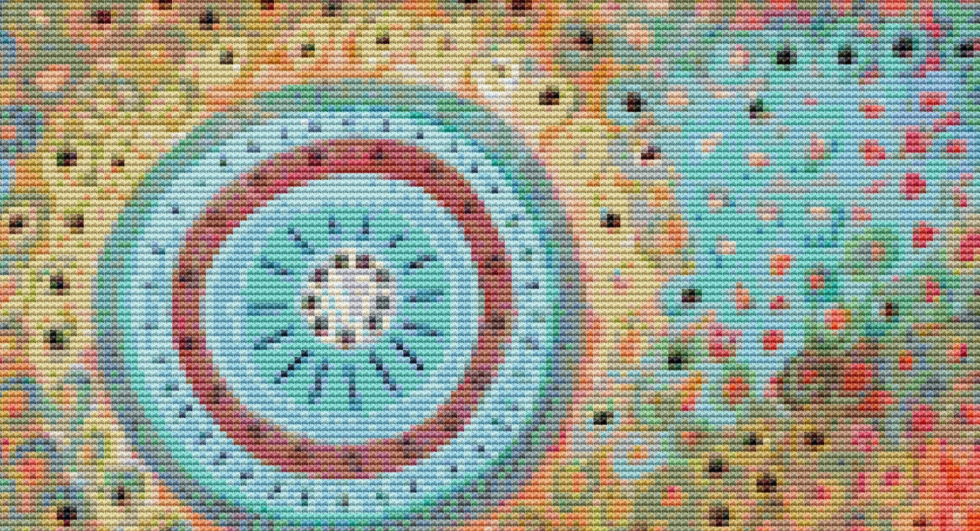 Blue Sea counted cross stitch pattern by Karla Gerard
