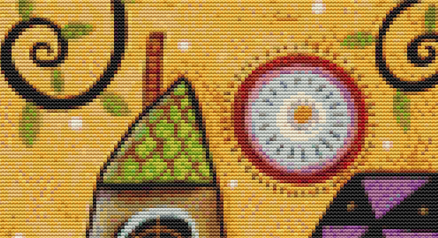 Bright Afternoon counted cross stitch pattern by Karla Gerard