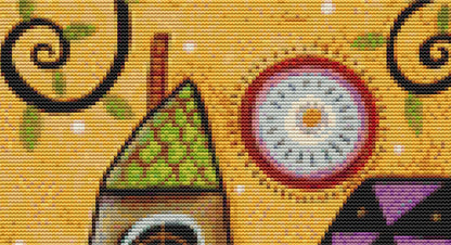 Bright Afternoon counted cross stitch pattern by Karla Gerard