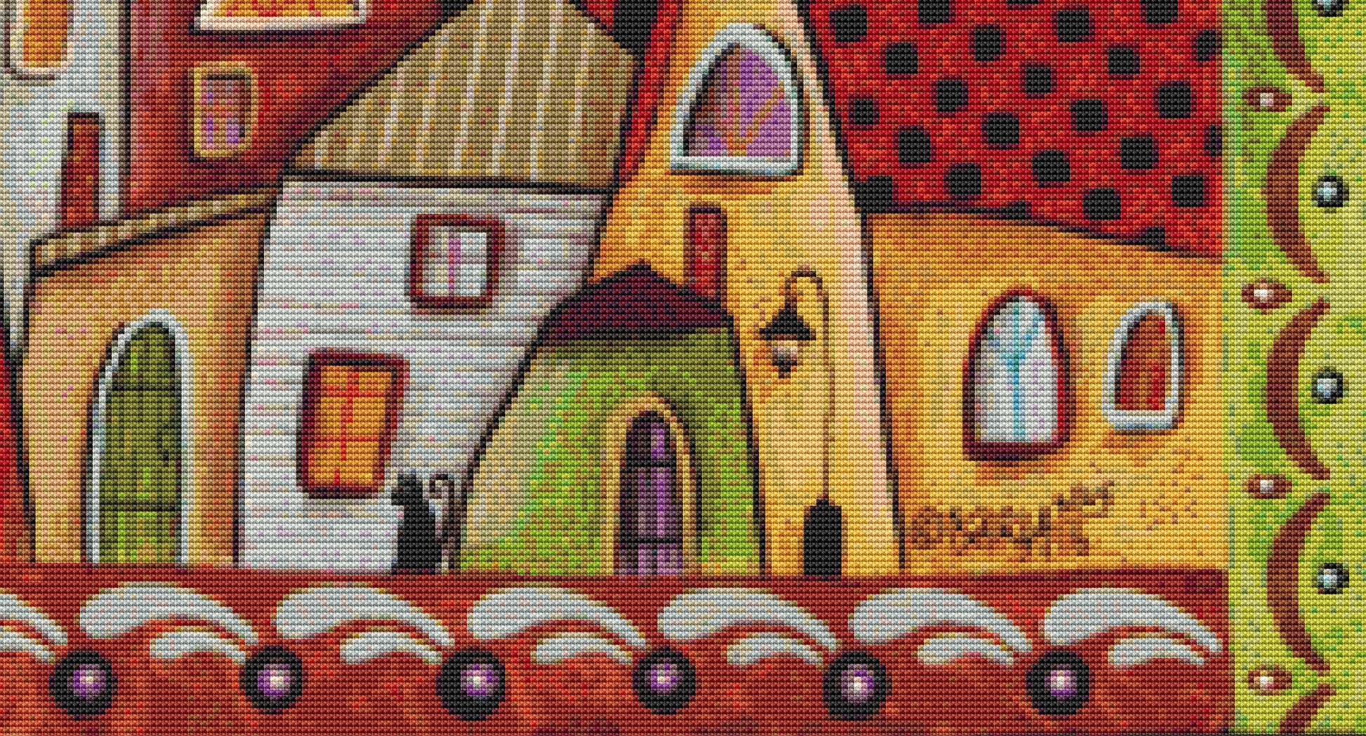 Bright Afternoon counted cross stitch pattern by Karla Gerard