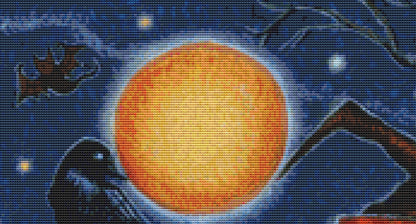 Ready for All Hallow's Eve cross stitch pattern by Joseph Holodook/Porterfields Fine Art Licensing
