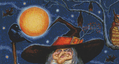 Ready for All Hallow's Eve cross stitch pattern by Joseph Holodook/Porterfields Fine Art Licensing