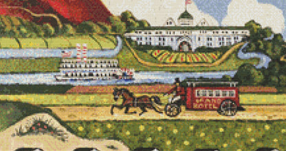 Summer Cottages cross stitch pattern by Patrick Gauthier