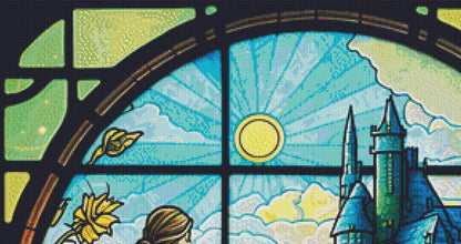 WoZ Stained-Glass 1 cross stitch pattern by SphinxDesignStudio