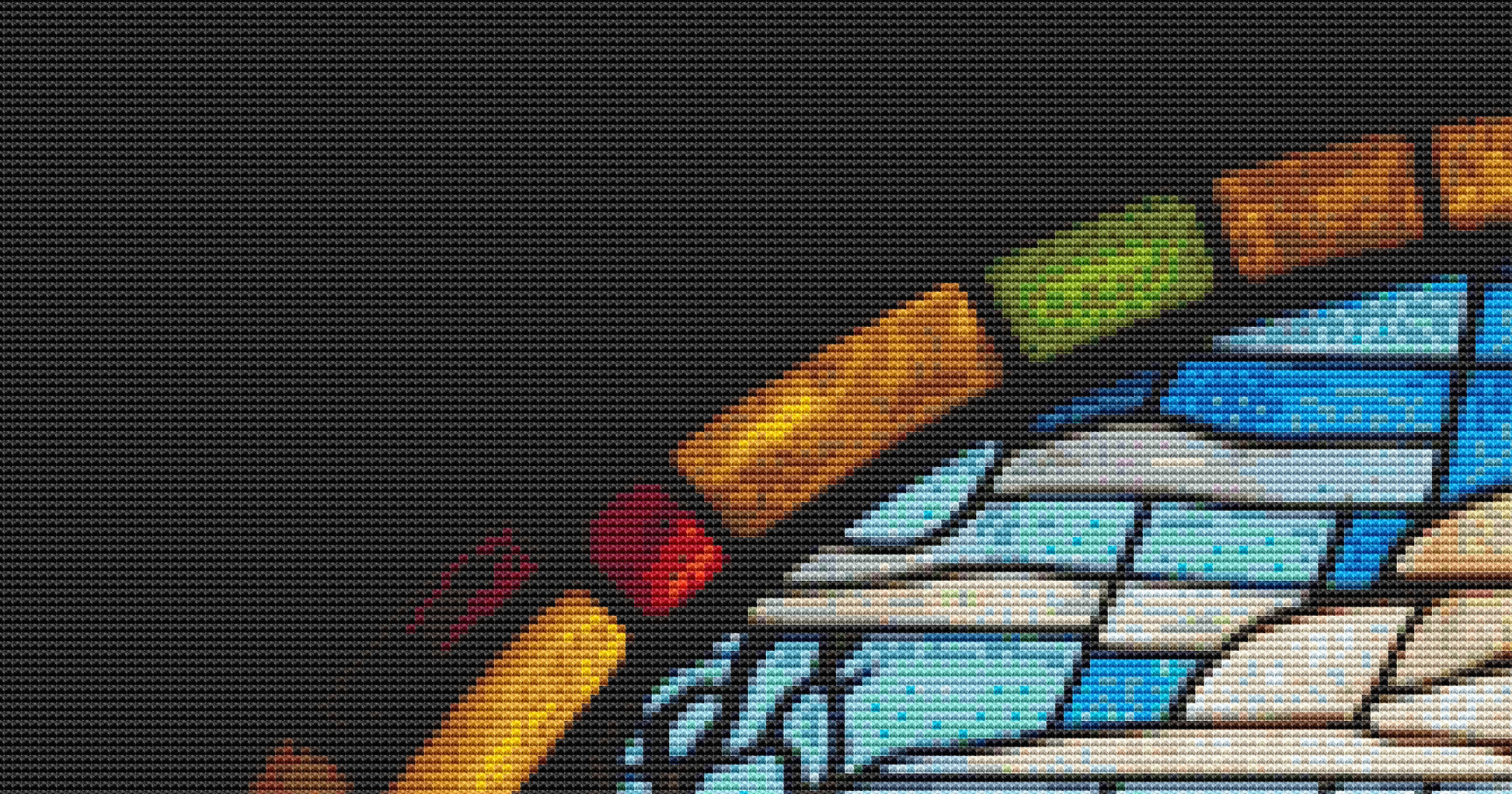 WoZ Stained-Glass 4 cross stitch pattern by SphinxDesignStudio
